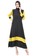 Evernoon black and yellow Aurel Dress Maxi Muslimah Wanita Polos Dual Tone Color Regular Fit - Black Lemon 57BA0AAE087643GS_5