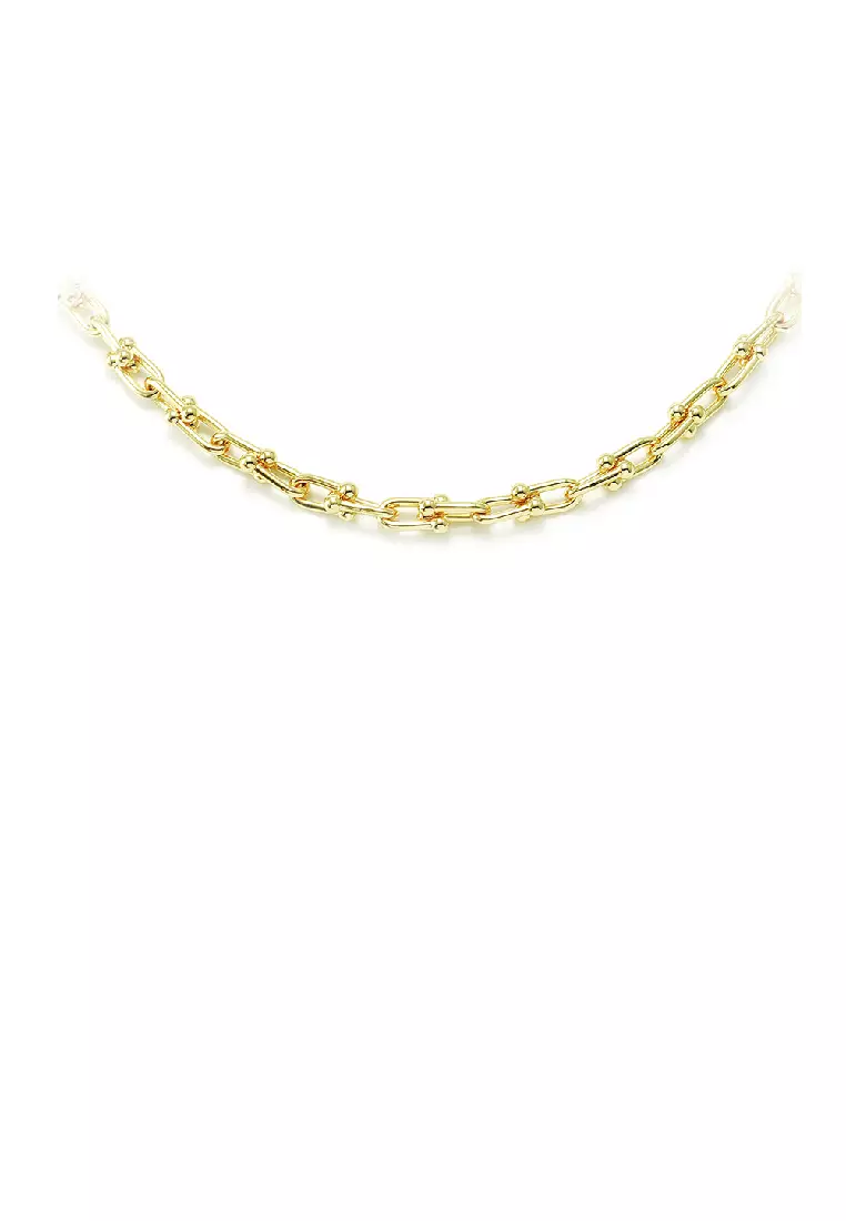 Golden sale silver chain