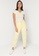 UniqTee yellow Ruched Front Lettuce Trim Crop Top 1FDCBAAE94E167GS_3