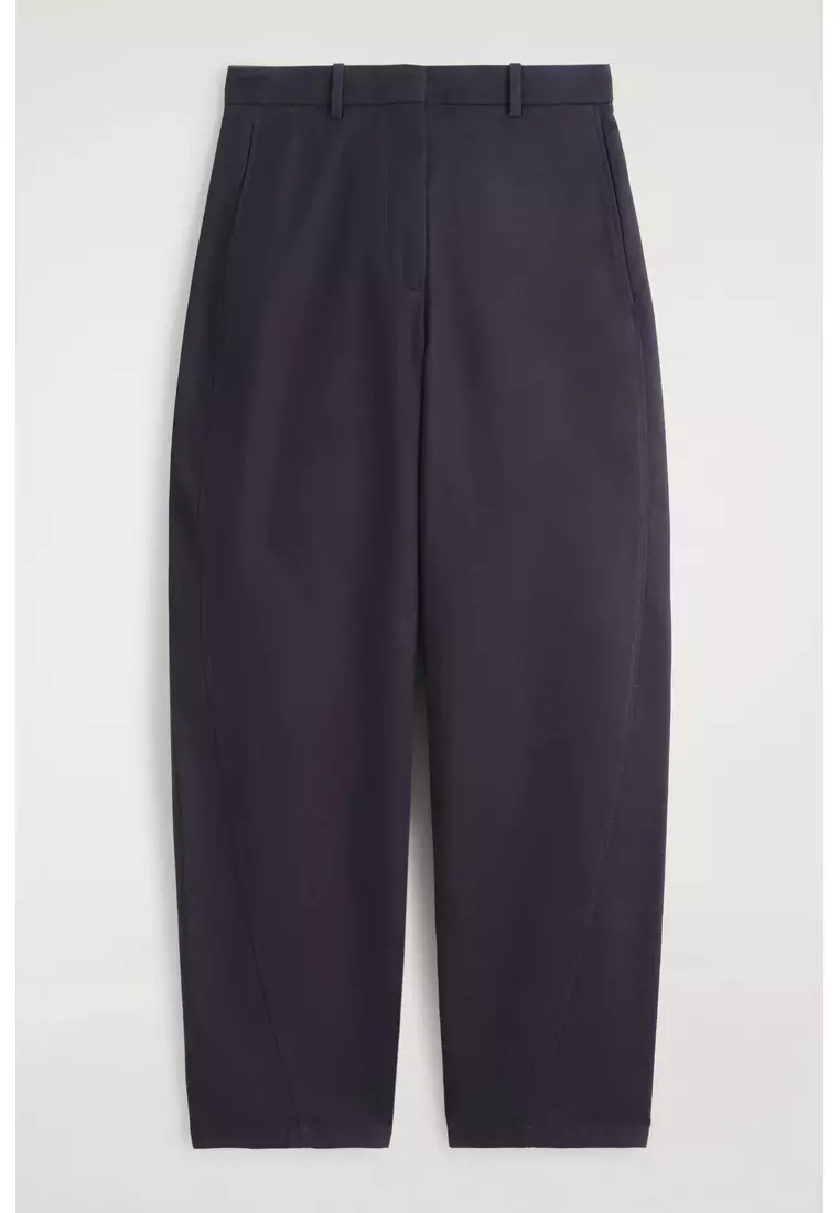 BARREL-LEG COTTON CHINOS