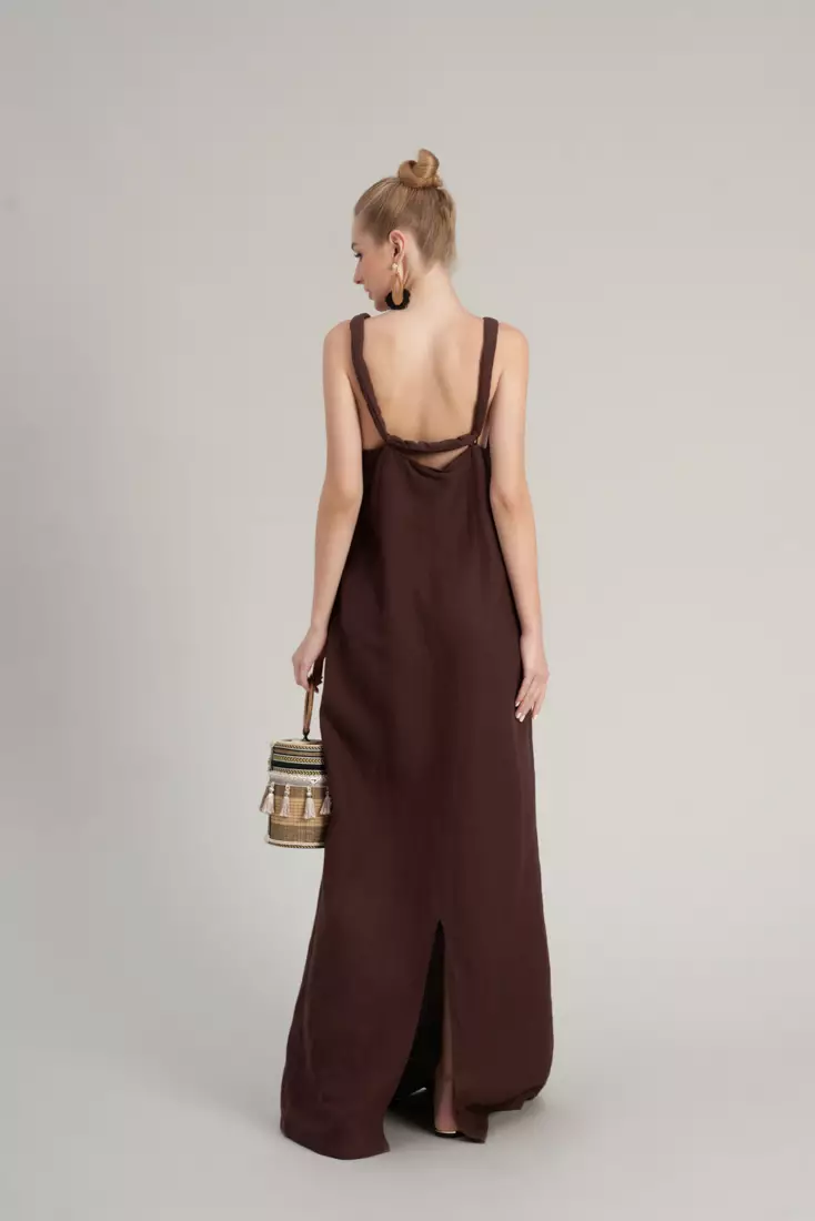 De Soleil Maxi Linen Dress