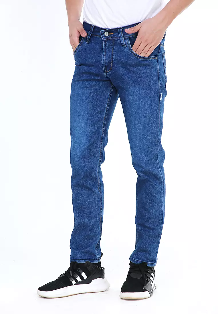 Locko Celana Panjang Denim Pria Style Casual Long Pants Material Jeans ORIGINAL - Bwash