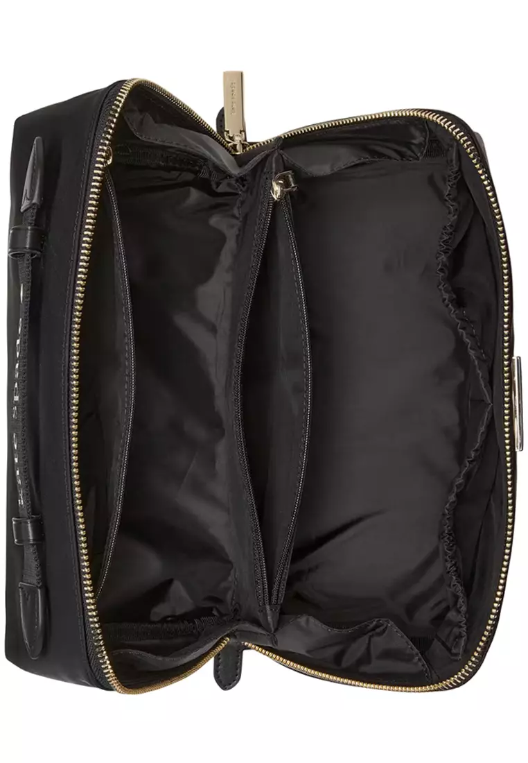 Carter Nylon Travel Cosmetic Pouch - Black KL877