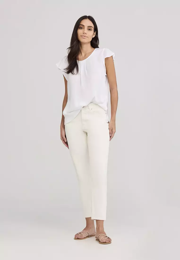 Blouse with Flounces for Women