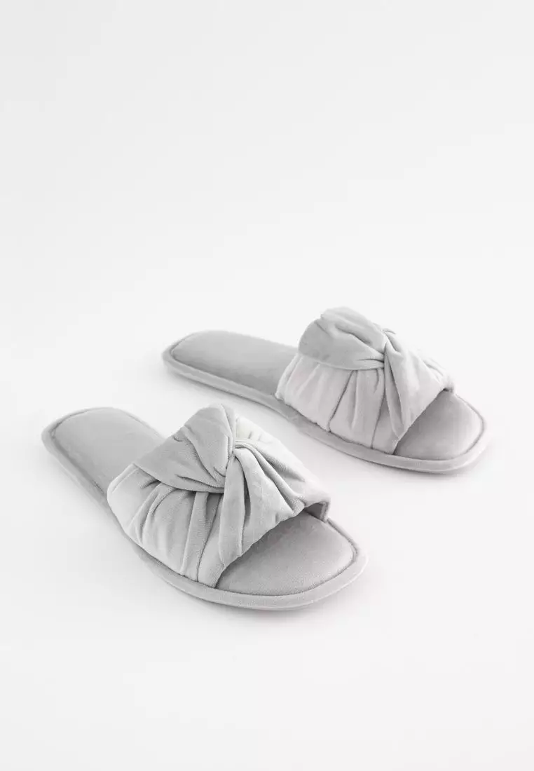 Next grey best sale women's slippers
