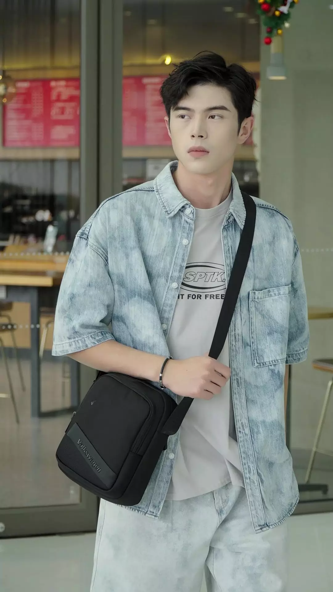 Men's Sling bag - Grey