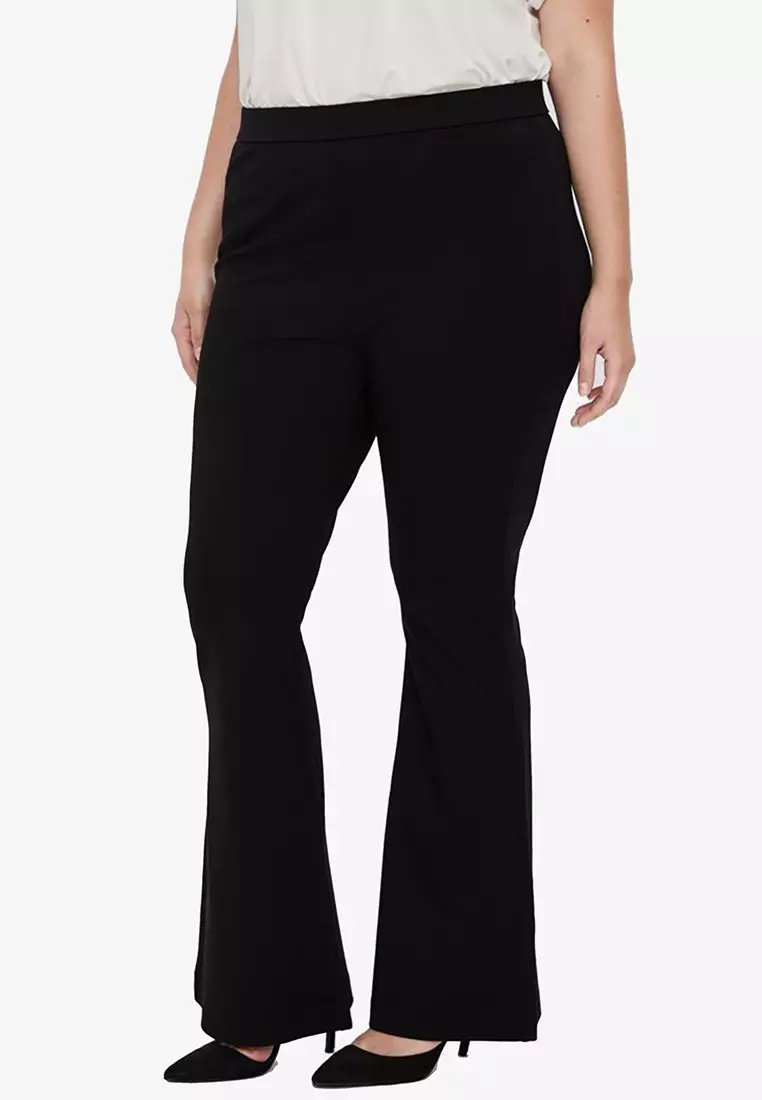 Vero Moda Plus Size Kamma Flared Jersey Pants 2024, Buy Vero Moda Online