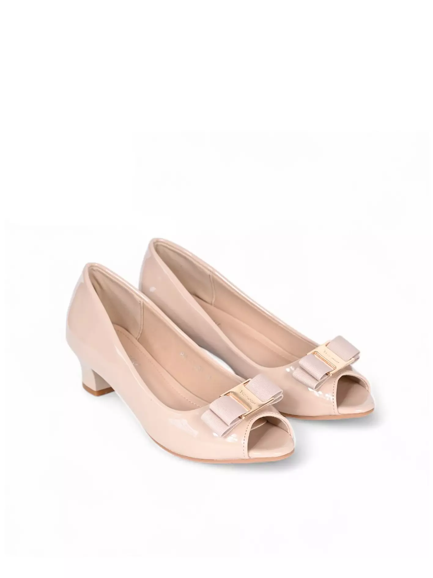 Vizzano Shoes Sepatu Heels Kantor Wanita Motif Pita Hak (5 cm) Design Pearla