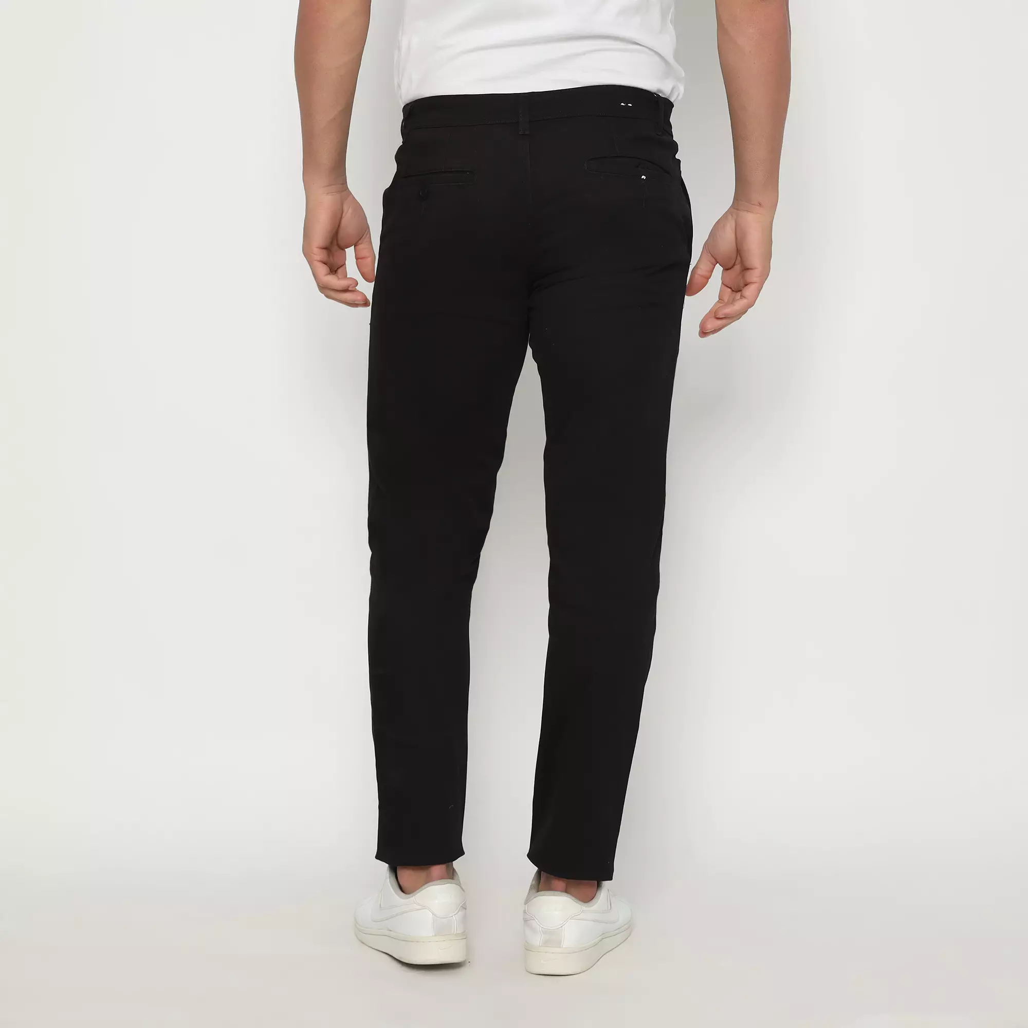 Platini Celana Pria Chino Panjang Hitam Stretch 588031