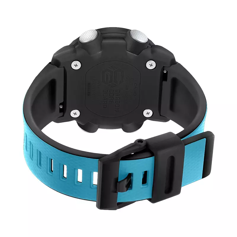 Jam Tangan Pria Casio G-Shock GA-2000-1A2DR Angyil Carbon Core Guard Black Dial Blue Resin Band