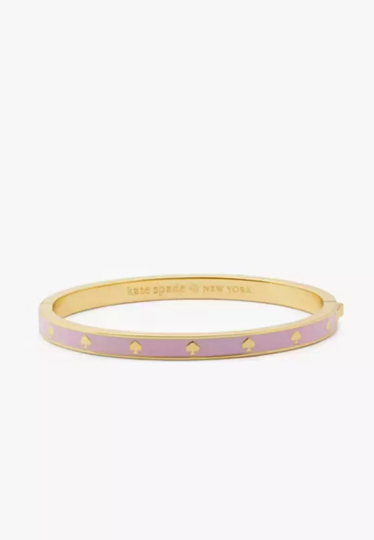 Jual KATE SPADE Spot The Spade Hinged Bangle Candied Berry Cream