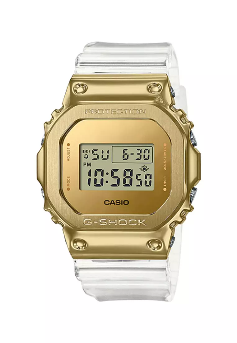 White and gold g shock mens on sale