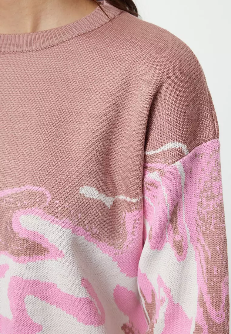 Patterned Knit Sweater