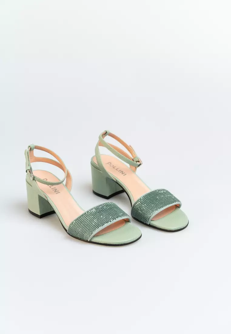 Pollini Women's Green Sandals