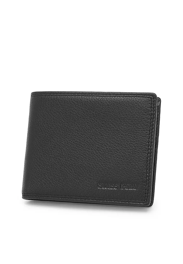 Genuine Leather RFID Short Wallet (Dompet Pendek Kulit Asli RFID Pria) - Hitam
