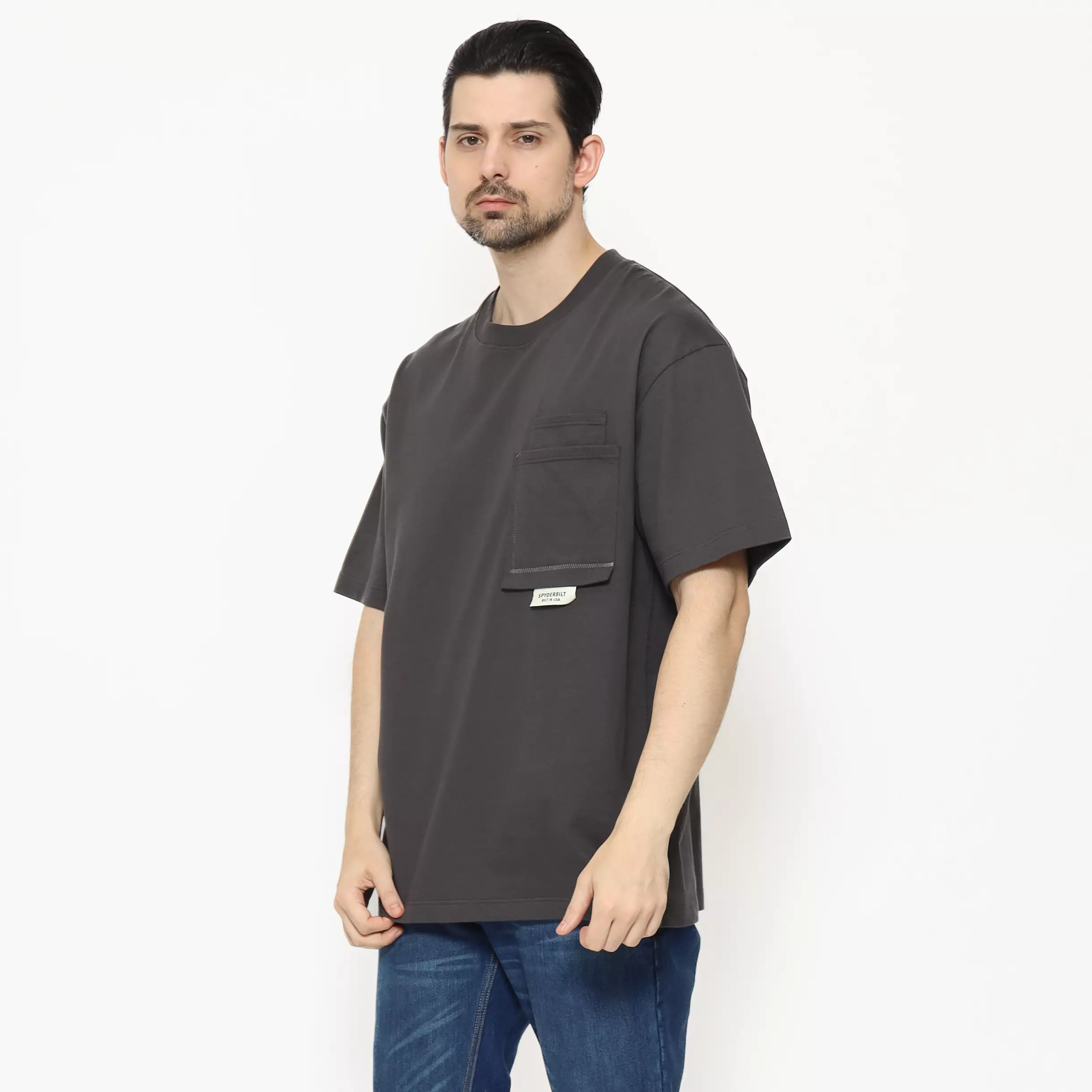 Spyderbilt Kaos lengan pendek Pria Tevic Oversize Planet Surf