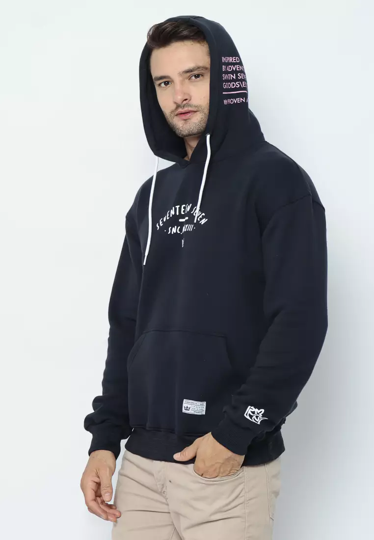 17SEVEN Hoodie Sablon 00285-ANGELS-BLK