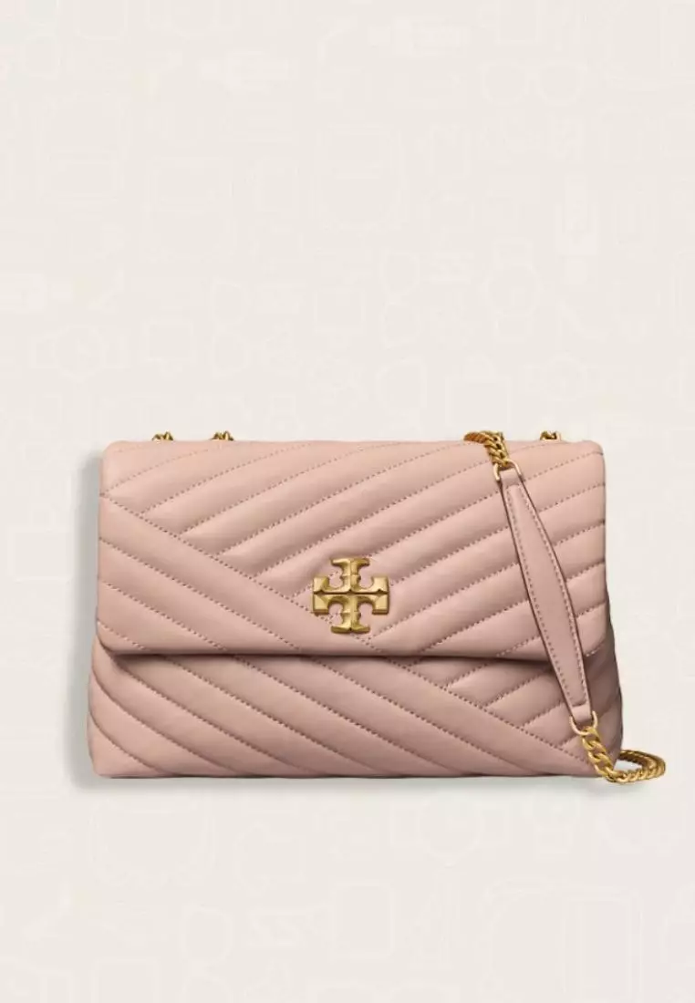 Tory Burch Kira Chevron Convertible Shoulder Bag Devon Sand