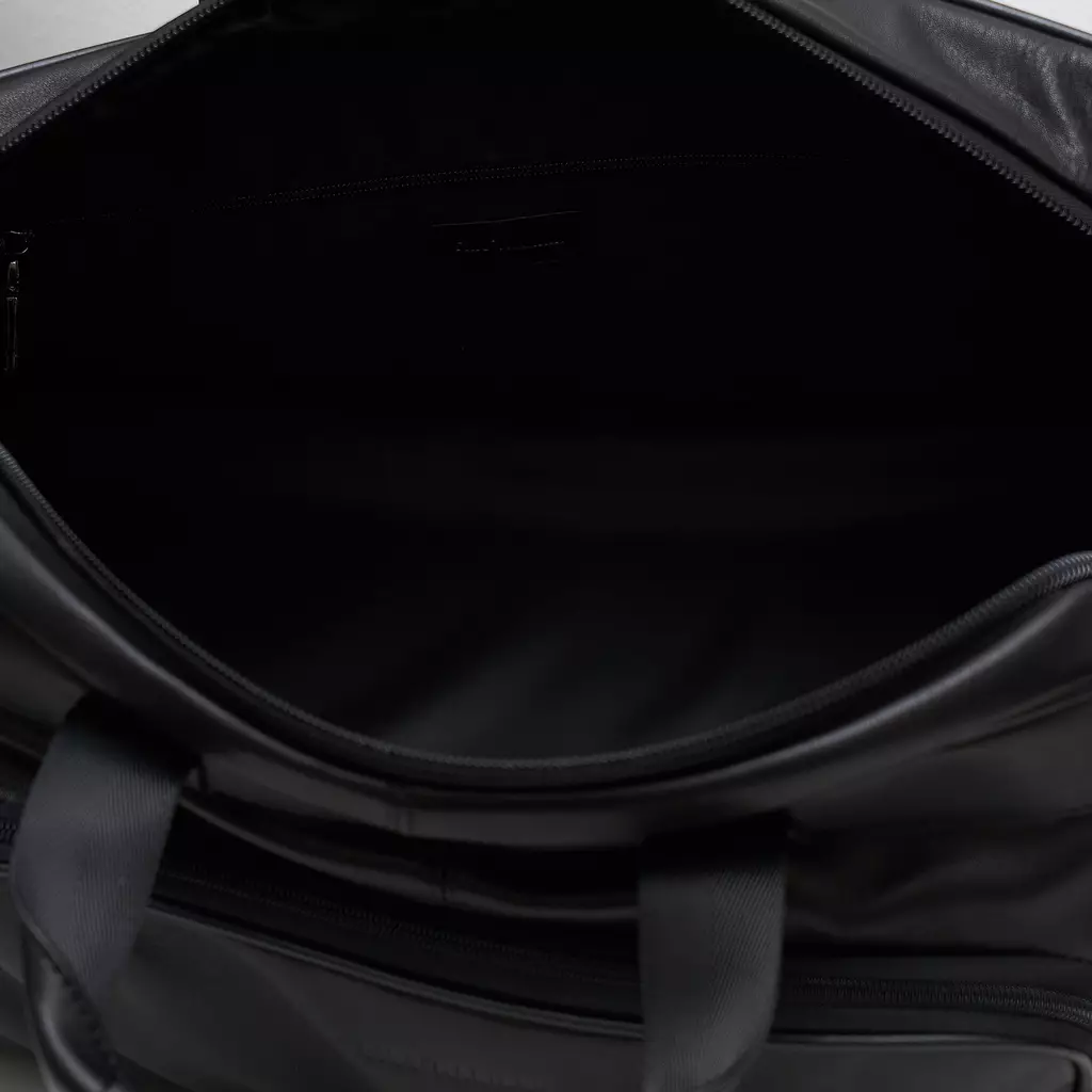 Tas Kulit Travel Duffle Bag Gino Mariani Elpiro Hitam