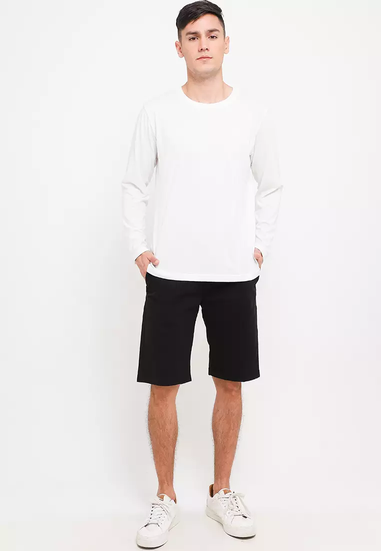 TRIPLE Celana Pendek Chinos Stretch (261 848S BLK)