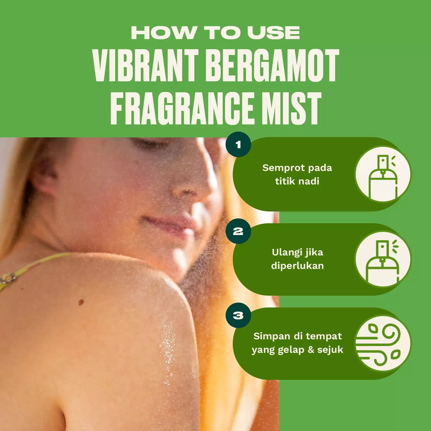 Vibrant Bergamot Body Mist 100ml