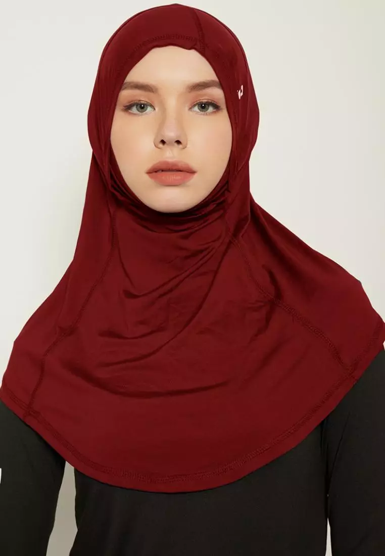 Td Active LH054 kerudung olahraga dengan penutup mulut hijab sport Alfa