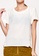 Sisley white Blouse with Eyelets and Twisted Laces 2548AAA357922BGS_3