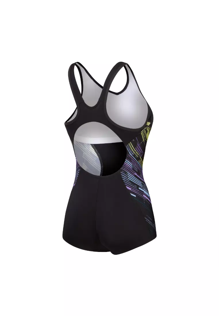 ECO ENDURANCE+ MAX 女士 亞洲版 印花平腳連身泳衣