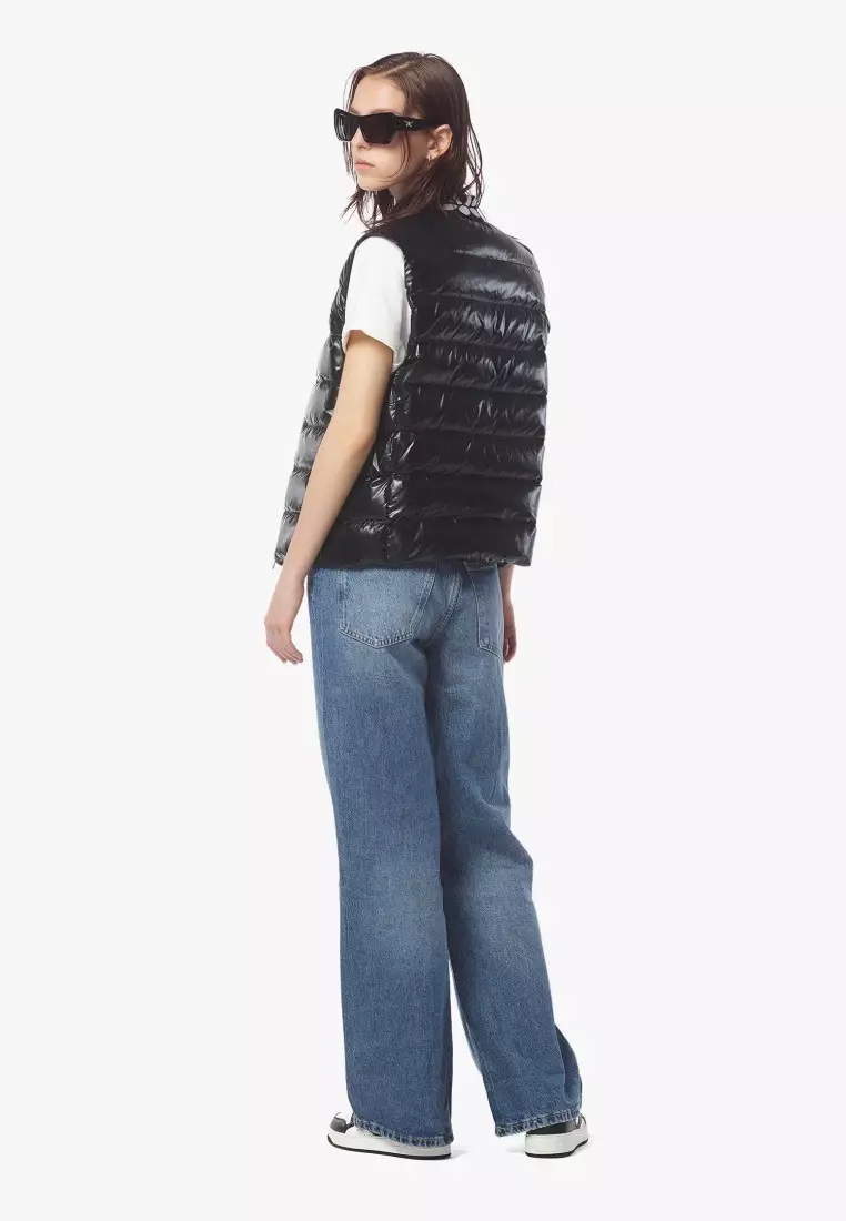Packable Down Vest in ECONYL®