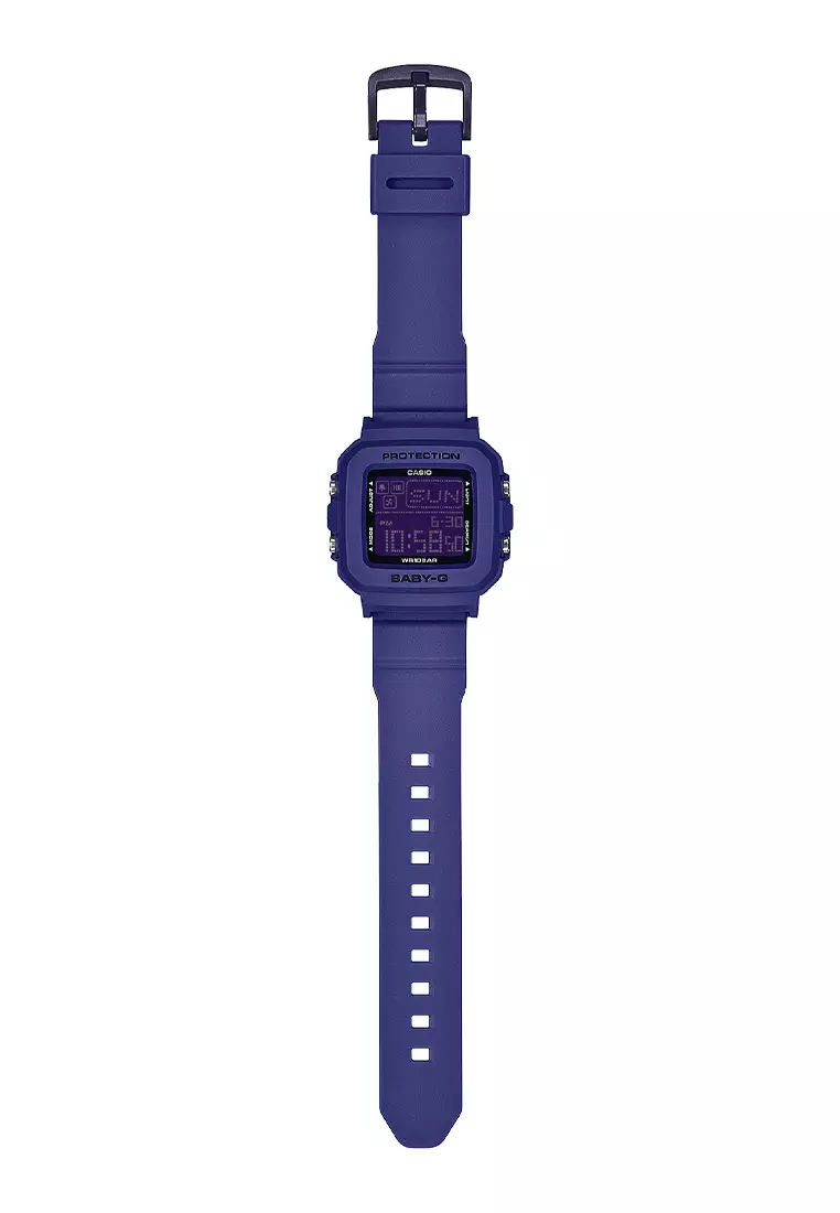 Jam Tangan Wanita Casio Baby-G BGD-10K-2D BABY-G＋PLUS Purple Resin Band