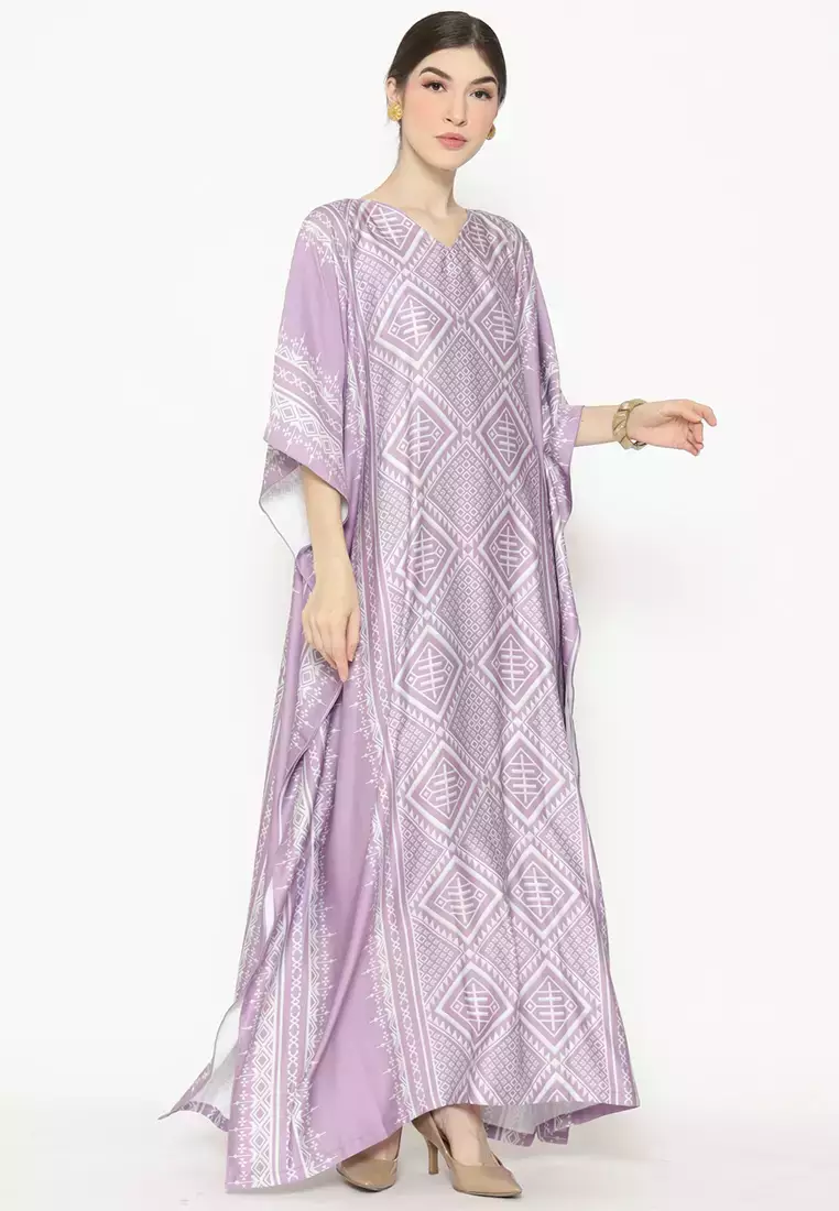 Kanzi Exclusive Short Sleeve Songket Kaftan