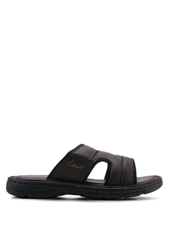 Louis Cuppers 褐色 Paneled Flat Sandals FB9D3SH7CABA90GS_1