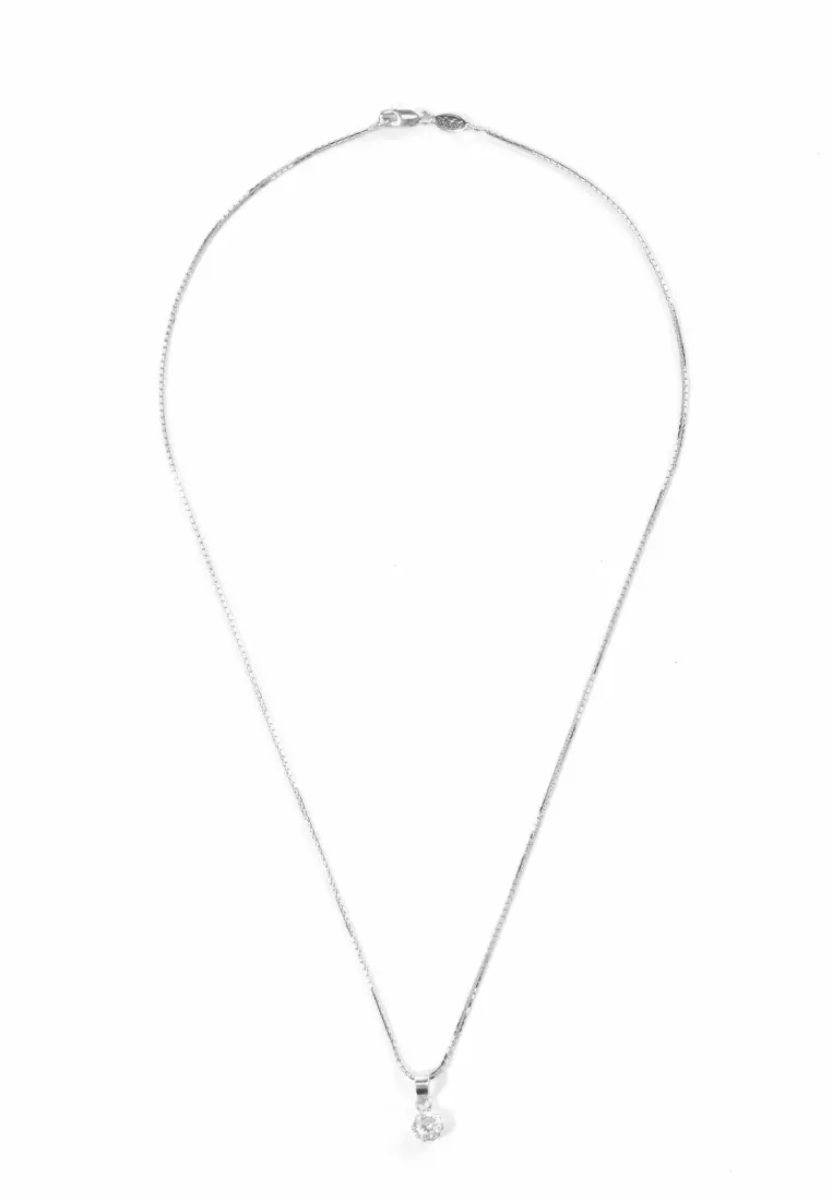 Kalung Perak Perhiasan Aksesoris Fashion Wanita Design Elegant - Italy