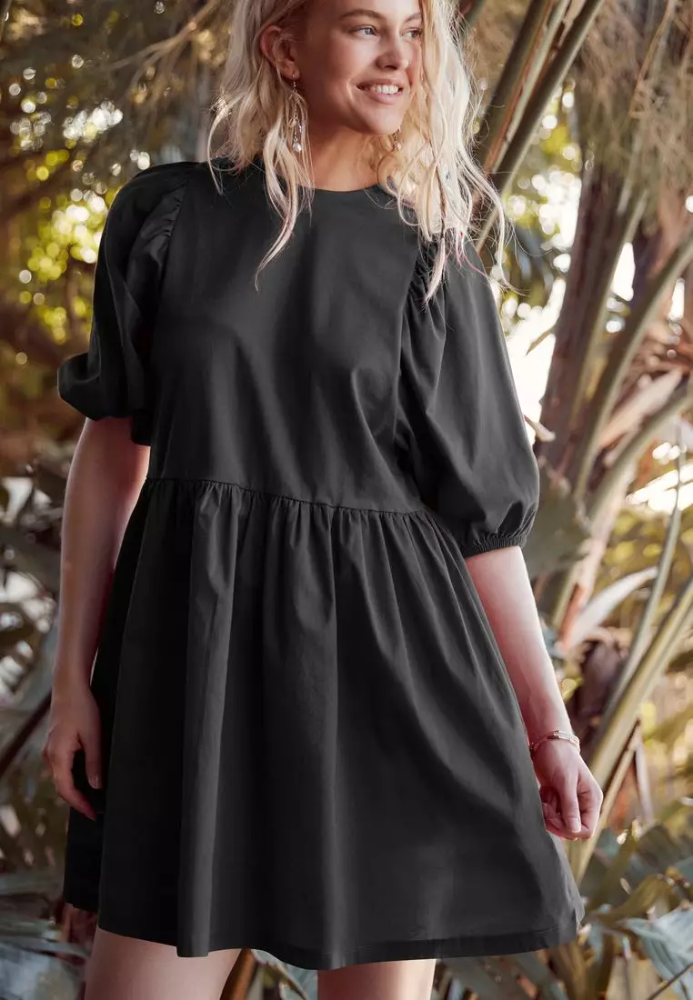 Buy NEXT Puff Sleeve Mini Dress 2025 Online ZALORA