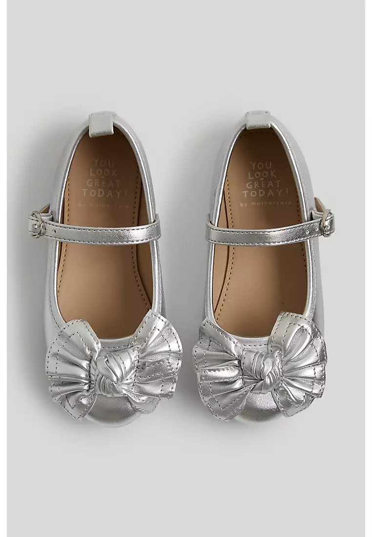 Silver Ballerina Shoes
