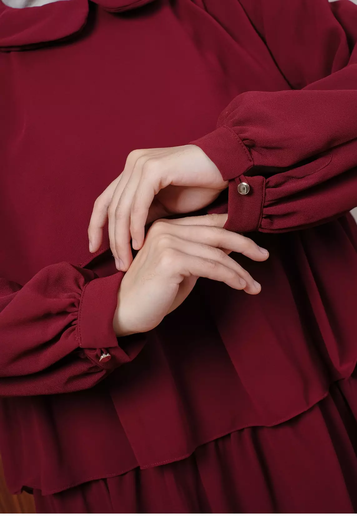 Evelyn Dress - Maroon