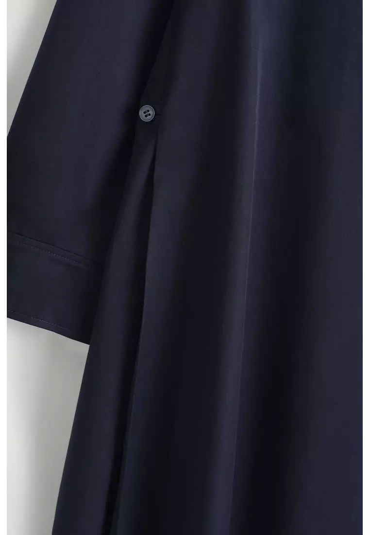 VOLUMINOUS MAXI SHIRT DRESS