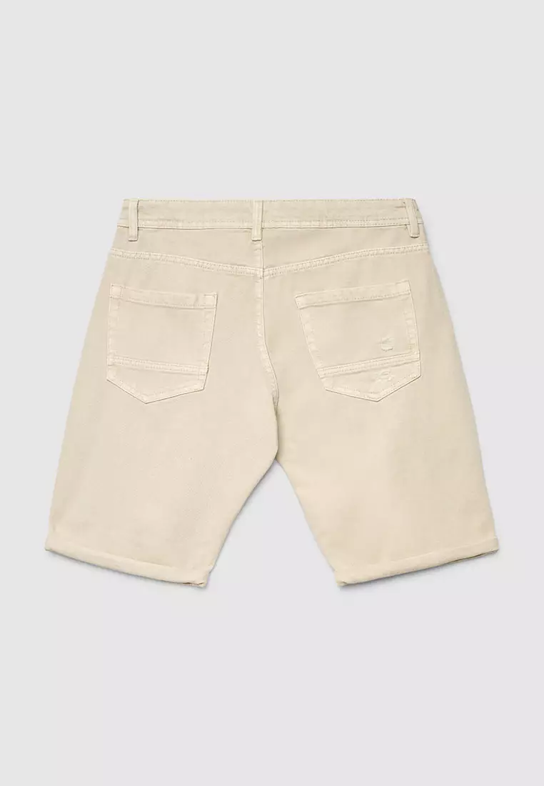 Men's Ripped Denim Shorts