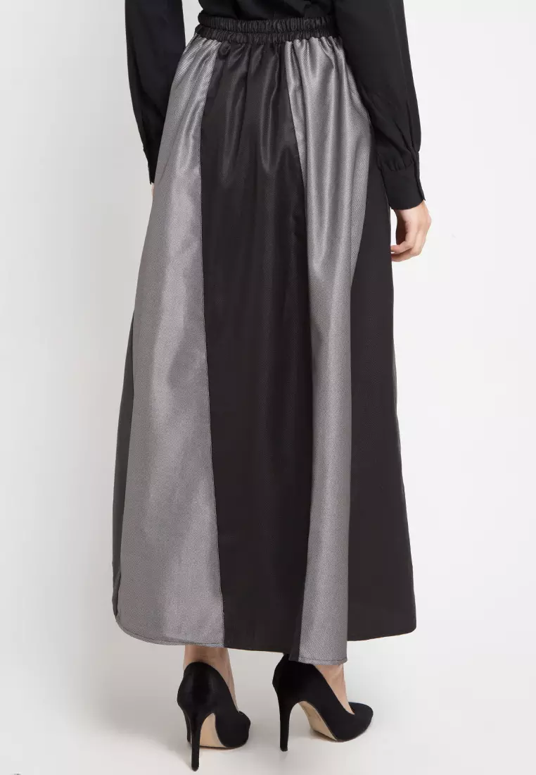 Kaira Skirt In Grey & Black