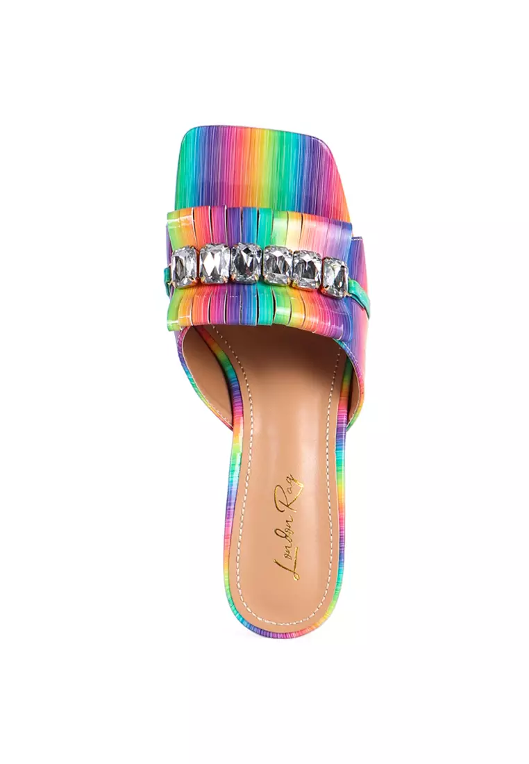 Rainbow online clear sandals