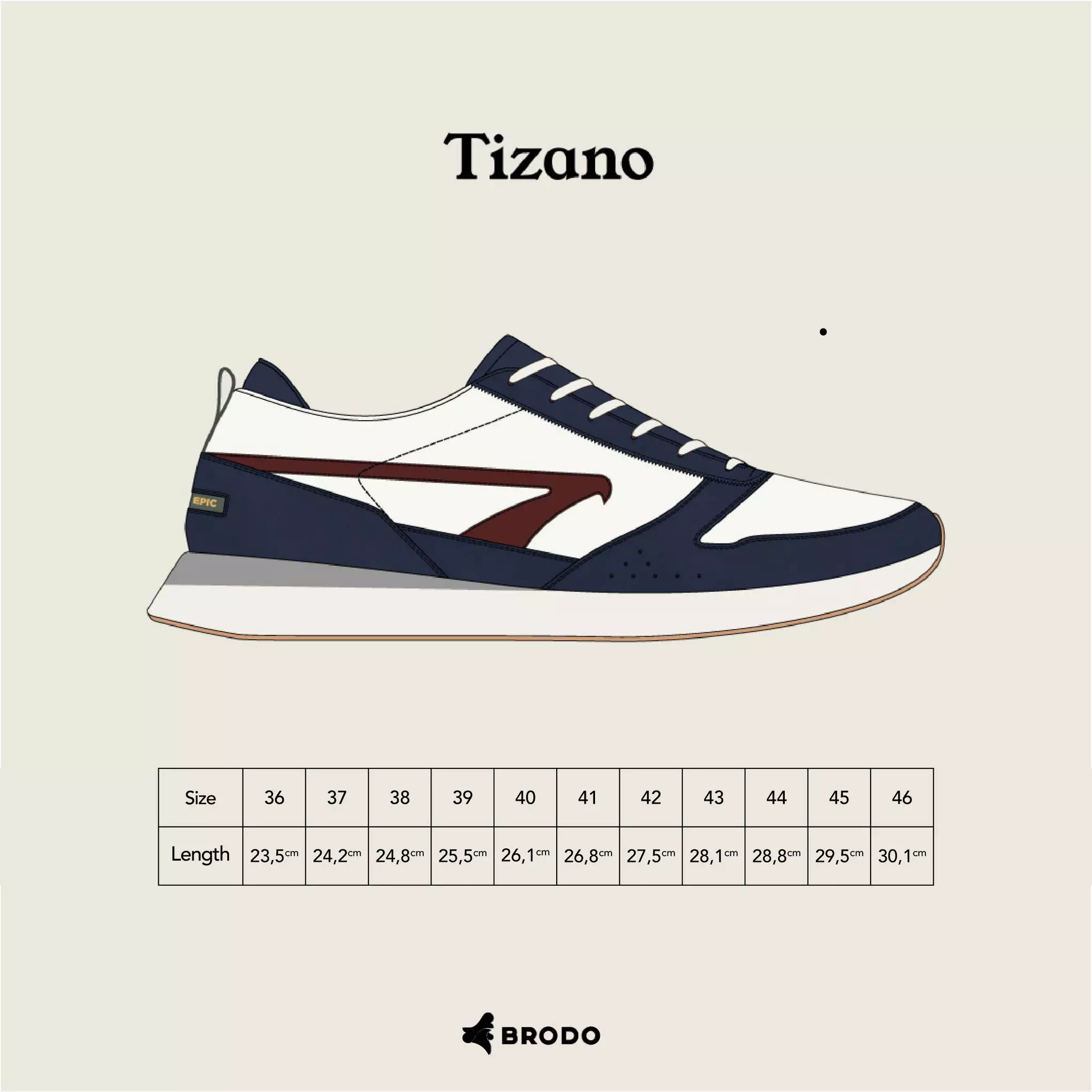 BRODO - Sneakers Tizano Beige OWS