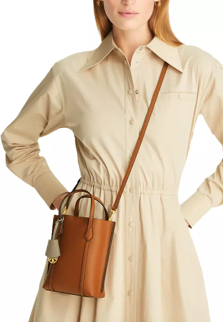 TORY BURCH Tory Burch Mini Perry Tote Light Umber 142616
