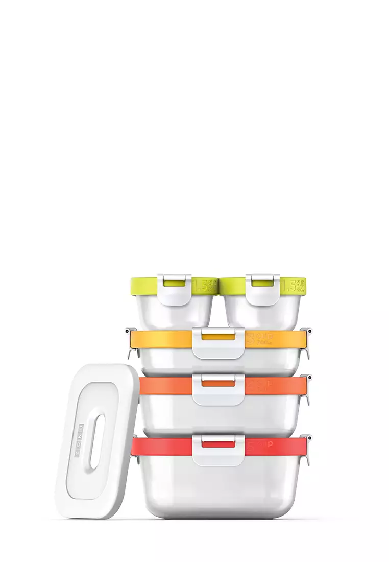 Zoku 11pc Neat Stack - Tempat Bekal, Tempat Makanan Sisa, Tempat Makanan Instant