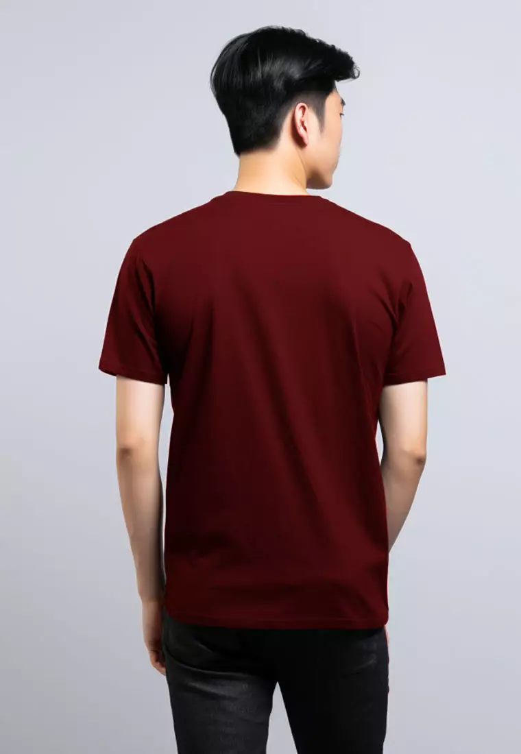 MTT77 Kaos Imlek 2025 Ular Chinese New Year "standing snake" merah maroon