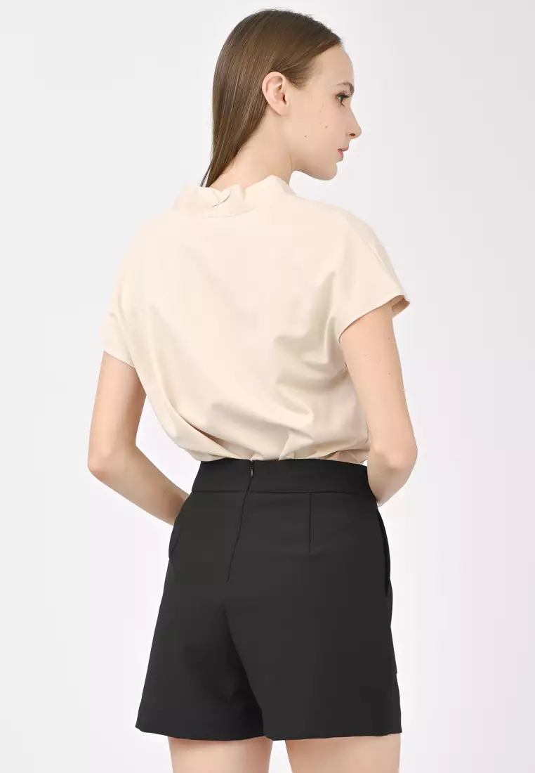 High Waist Tailored Shorts