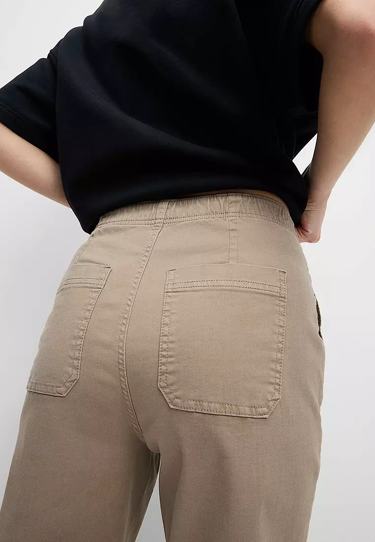 Cotton Blend Slim Fit Joggers