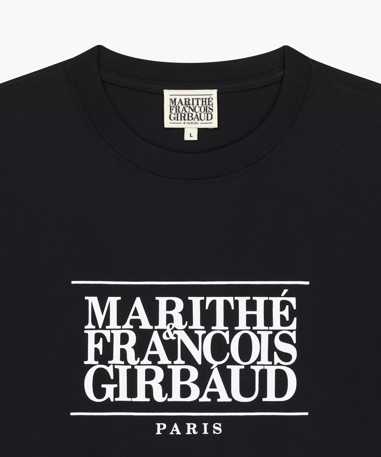 MARITHE Classic Logo Tee Black