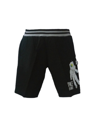 Curiosity Fashion black Curiosity 4D Space Explorer Short Pants for Boys 402F3KAF5F861BGS_1