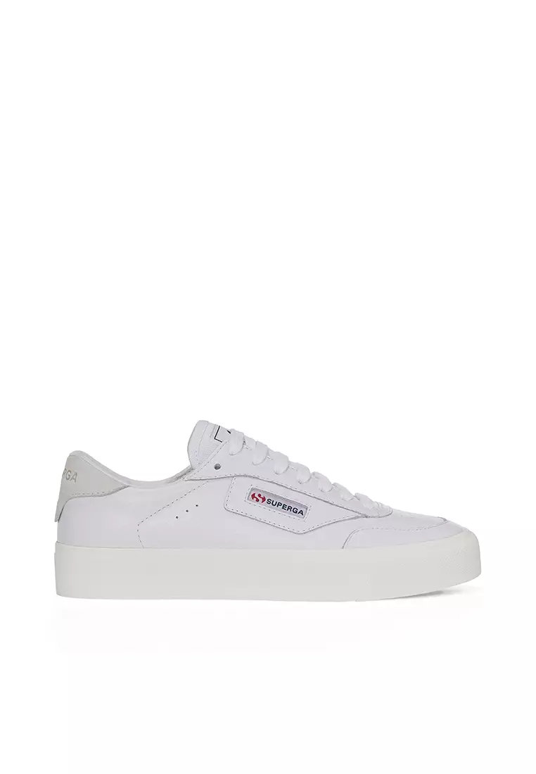 Discount on Superga  shoes - SKU: 3843 Court White Favorio Sneakers