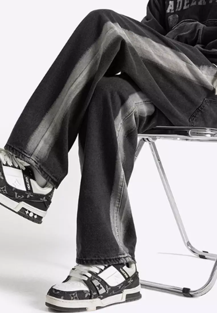 New American Retro Large Straight Leg Jeans CA091911